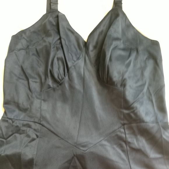 🖤Vintage 1960's Aristocraft by Superior Black Full Slip Size 34" Nylon - Picture 6 of 10